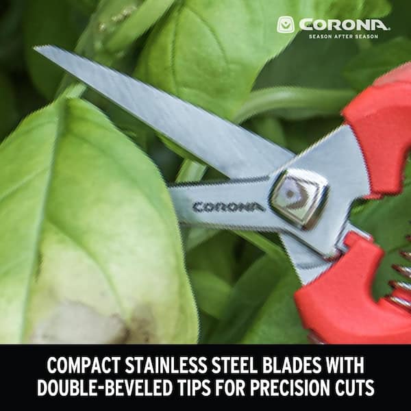 New Corona ComfortGEL 4.5" Stainless Steel Non Stick Coating Pruners BP 3214D 