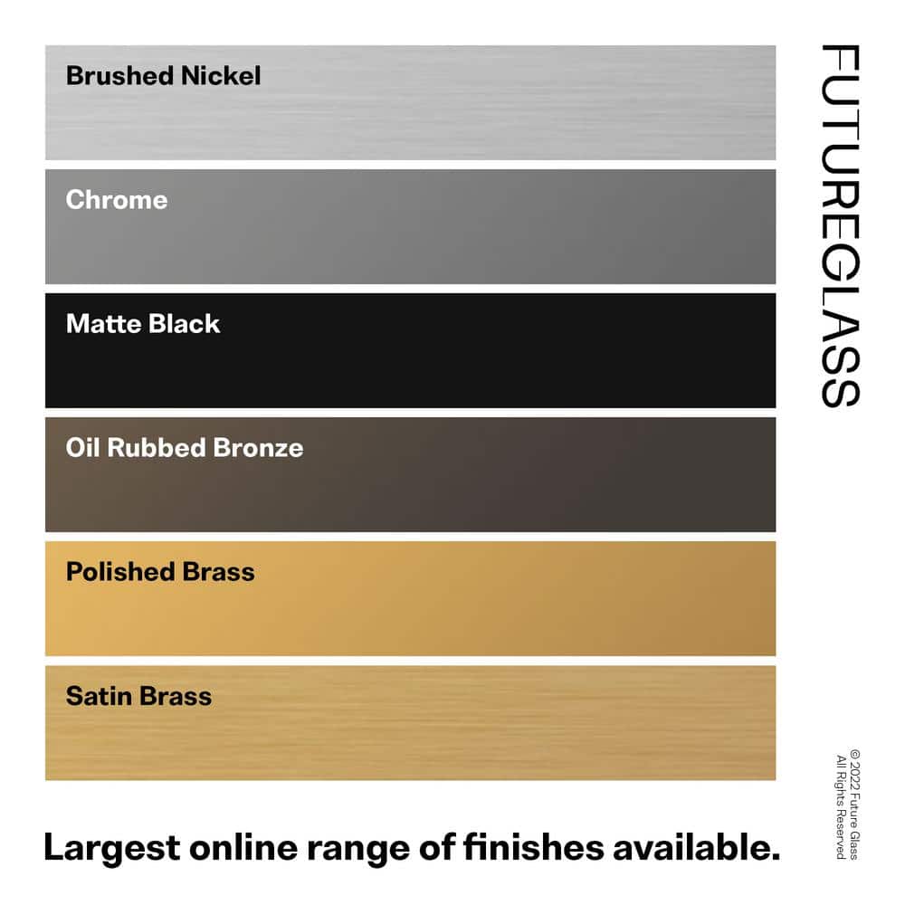 78" Frameless Clear Glass Shower Enclosure with Brushed Nickel Finish