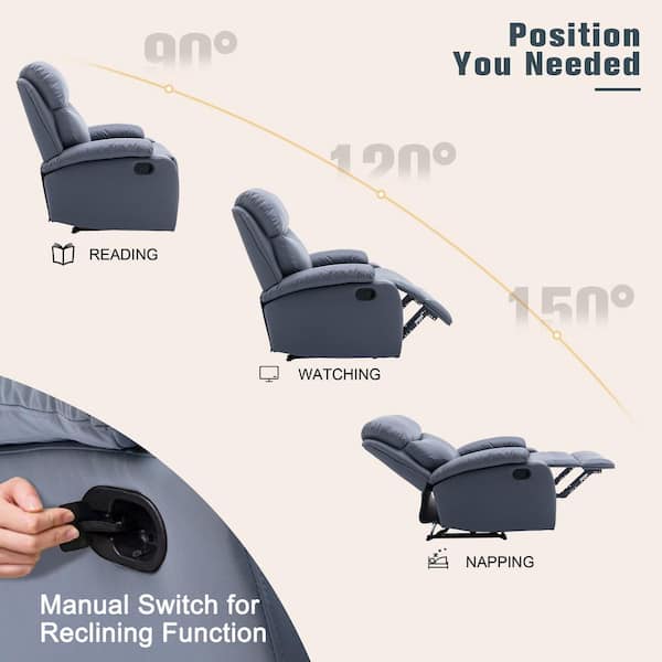 Pinksvdas Brown Vibrating, Adjustable Ergonomic Reclining Chair