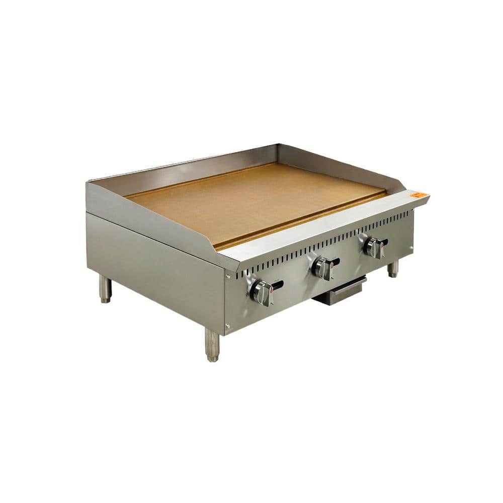 36 in. Commercial NSF Manual griddle ECDM36 Stainless Steel
