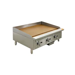 36 in. Commercial NSF Manual griddle ECDM36 Stainless Steel