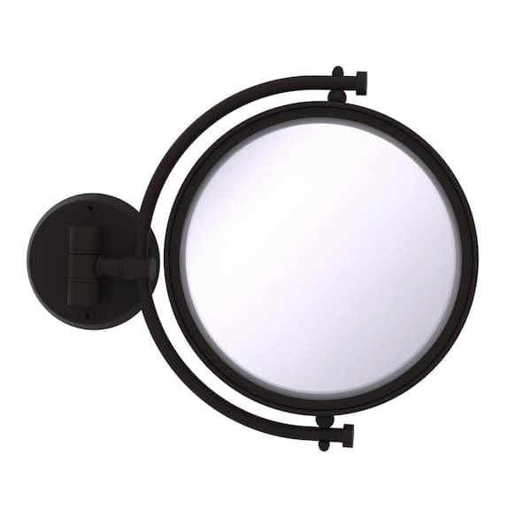 Allied Brass 8-in x 10-in Oil-Rubbed Bronze Double-Sided Magnifying Wall-Mounted Vanity Mirror Allied Brass 8-in x 10-in Oil-Rubbed Bronze Double-Sided Magnifying Wall-Mounted Vanity Mirror