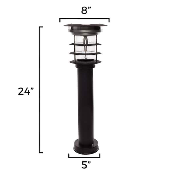 Garden Lamp Path Light Outdoor Stainless Steel Pedestal Light Bollard Lamp Motion Detector 