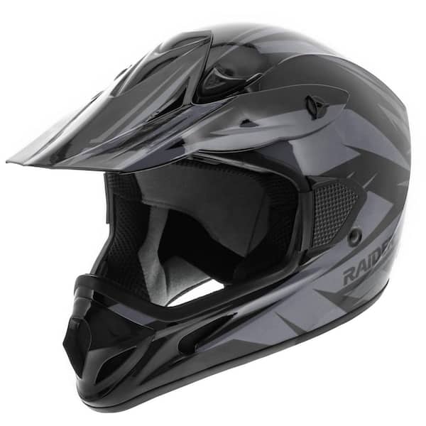 RAIDER RX2 ADULT MX HELMET BLK/GREY-SM 2171913 - The Home Depot
