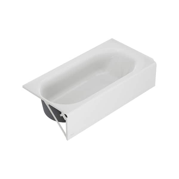 Princeton PRO 60 in. x 30 in. Soaking Bathtub with Left Drain in White