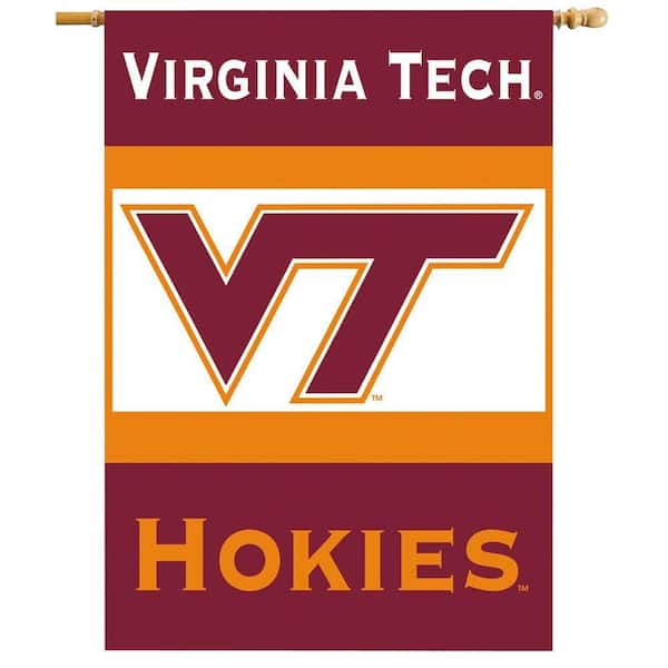 BSI Products NCAA 28 in. x 40 in. Virginia Tech 2-Sided Banner with Pole Sleeve