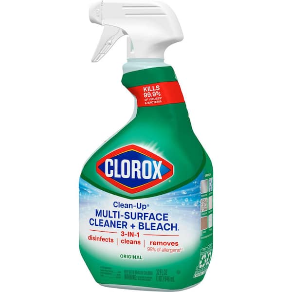 Clean-Up Cleaner + Bleach, Original, 32 oz Spray Bottle, 9/Carton
