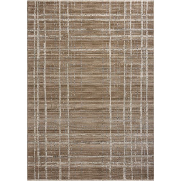 Wade Brown/Stone 2 ft. 3 in. x 3 ft. 10 in. Contemporary Accent Rug