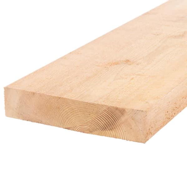 Unbranded 2 in. x 8 in. x 16 ft. Architect Knotty S4S Green Western Red Cedar Lumber