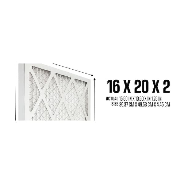 BestAir 16 in. x 20 in. x 2 in. Commercial Pleated Air Filter MERV