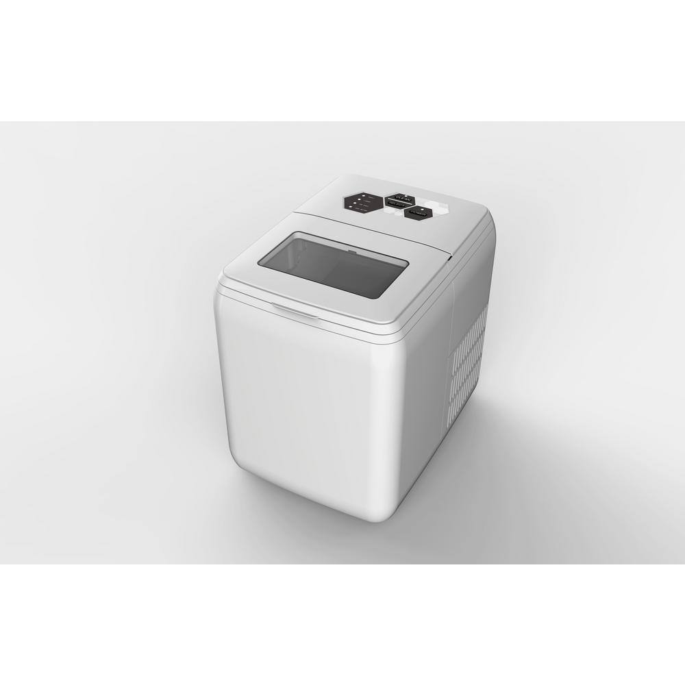 Edendirect 14 in. W 44.09 lb. Portable Ice Maker in White