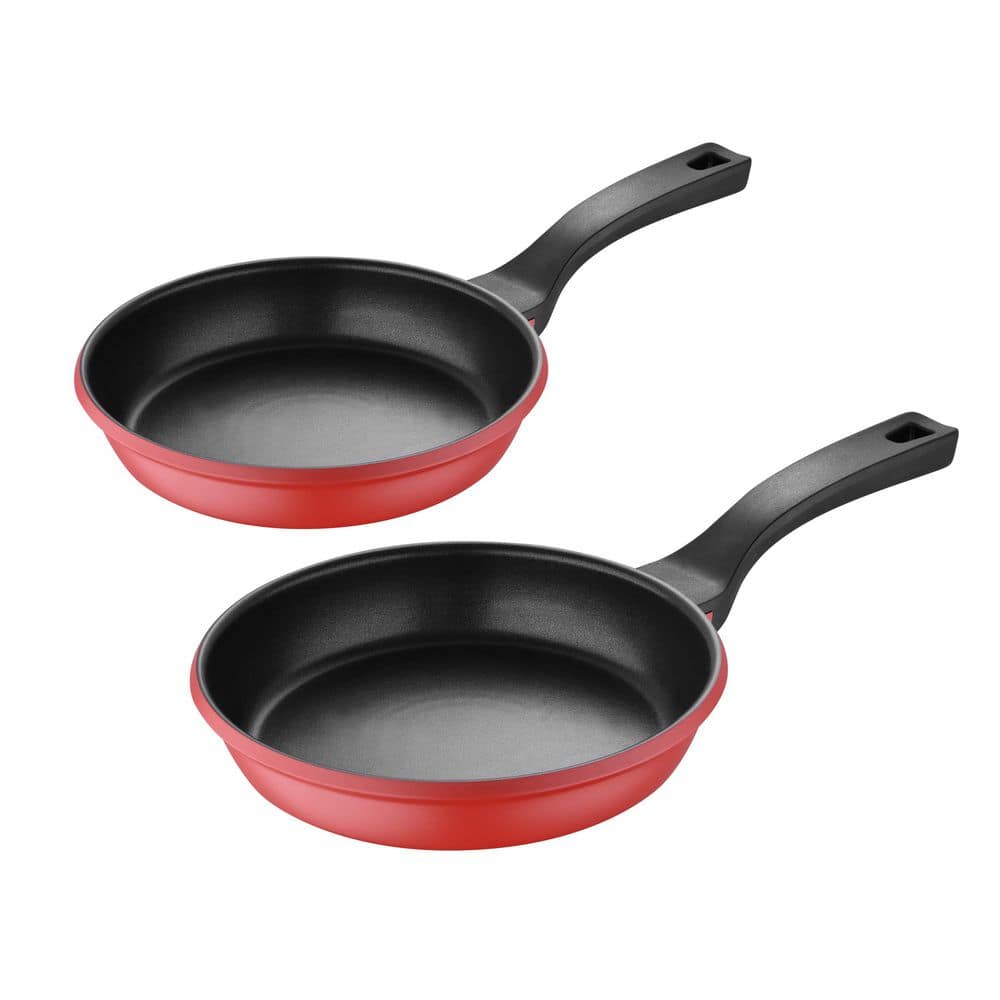 Bergner Iron Fry Pan With Helper Handle, 10, Red - Yahoo Shopping