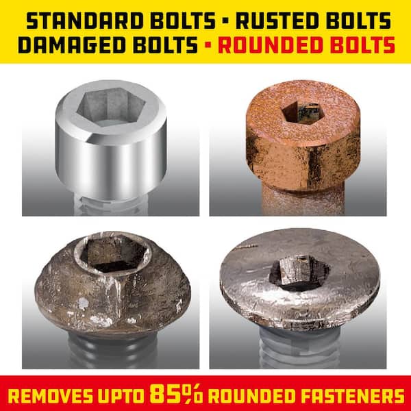 Powerbuilt 9-Piece Zeon SAE Hex Key Wrench Set for Damaged