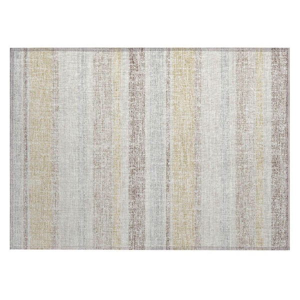 Chantille Machine Washable Indoor/Outdoor Abstract ACN2122 Ivory 1 ft. 8 in. x 2 ft. 6 in. Accent Rug