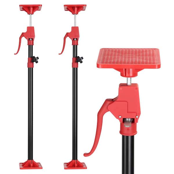 2-Pack Cabinet Jacks for Installing Cabinet, Heavy Duty Third Hand Tools Adjustable Support Pole from 49.2 in.-114.2 in.