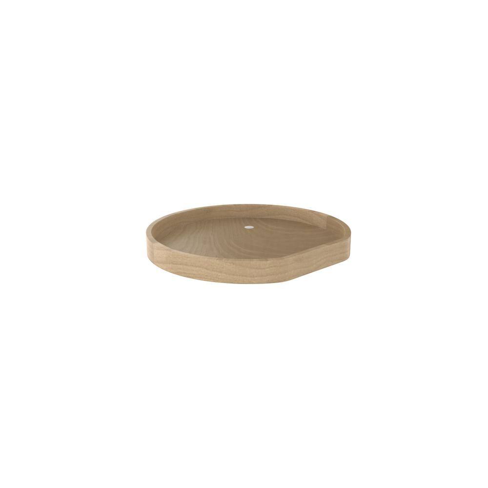 RevAShelf 20 in. Banded Wood DShape Lazy Susan w/steel bearing LD
