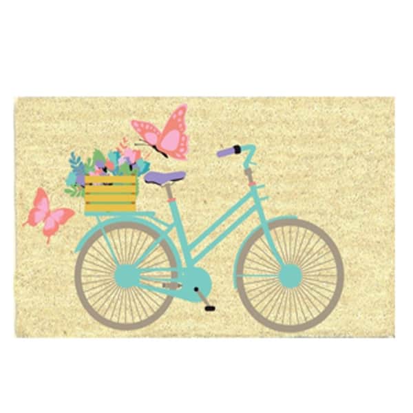 TrafficMaster Bicycle 18 in. x 30 in. Bleach Coir Mat