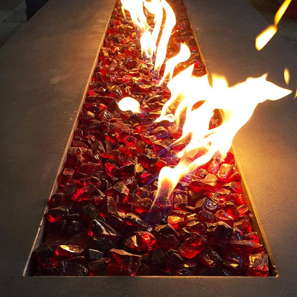 10 lb Red Tumbled Landscape and Fire Pit Glass