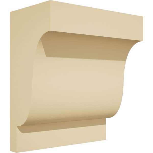 Ekena Millwork Standard Newport 7 in. W x 8 in. H x 4 in. D Signature Urethane Polyurethane Corbel