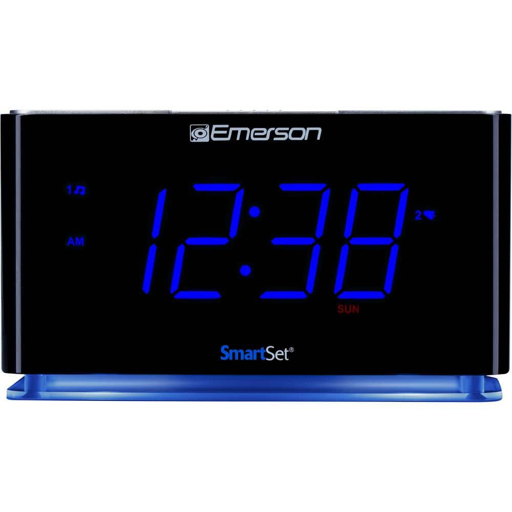 Emerson SMARTSET PLL Alarm Clock Radio with Bluetooth Speaker, Large LED Display and Night Light, CKS1507