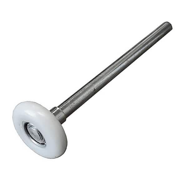 Roller 2 in. Nylon White Tire 11 Ball 7 in. Stem