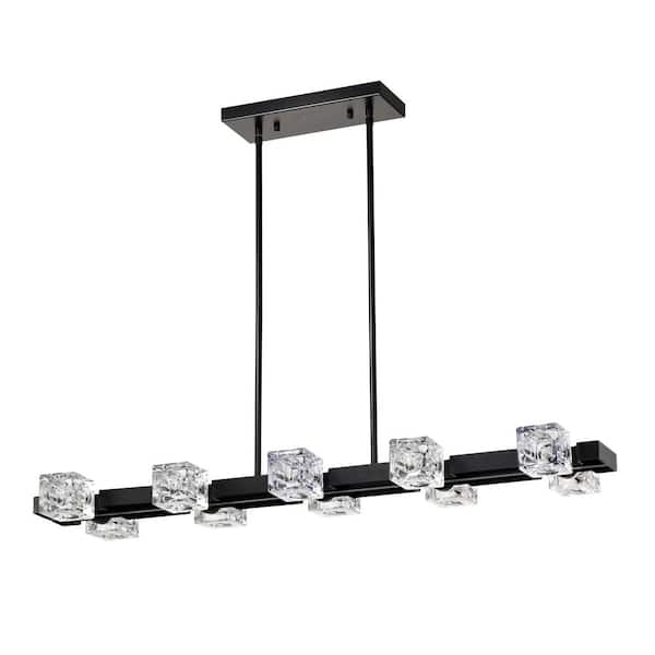 8-Light Black Chandelier