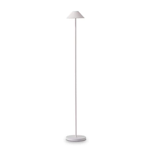 Netin 58 in. White Smart RGB Integrated LED Dimmable Waterproof Rechargeable Standard Floor Lamp for Living Room and Outdoor