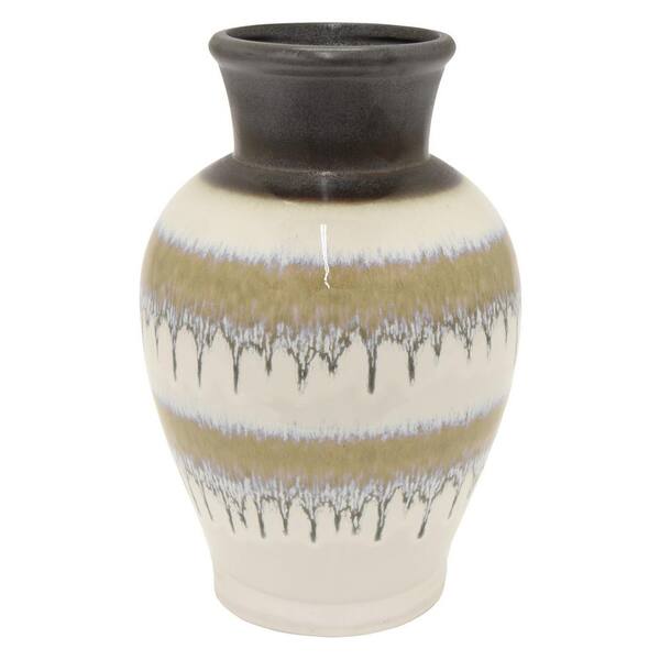 THREE HANDS 8 in. Ceramic Vase