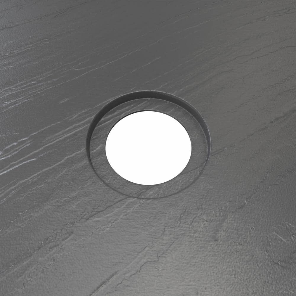 Slate Gray 36" x 60" Acrylic Single Threshold Shower Base
