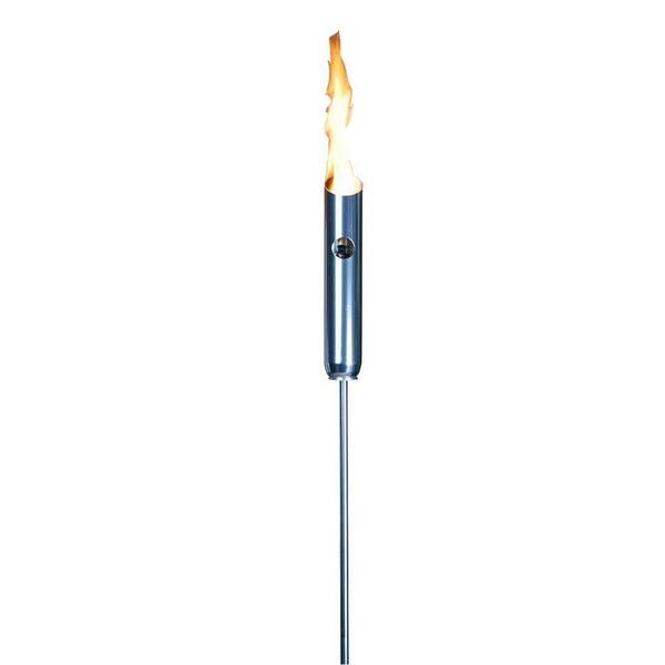 Fire Sense Firenze 24,000 BTU Polished Aluminum Propane Gas Patio Torch