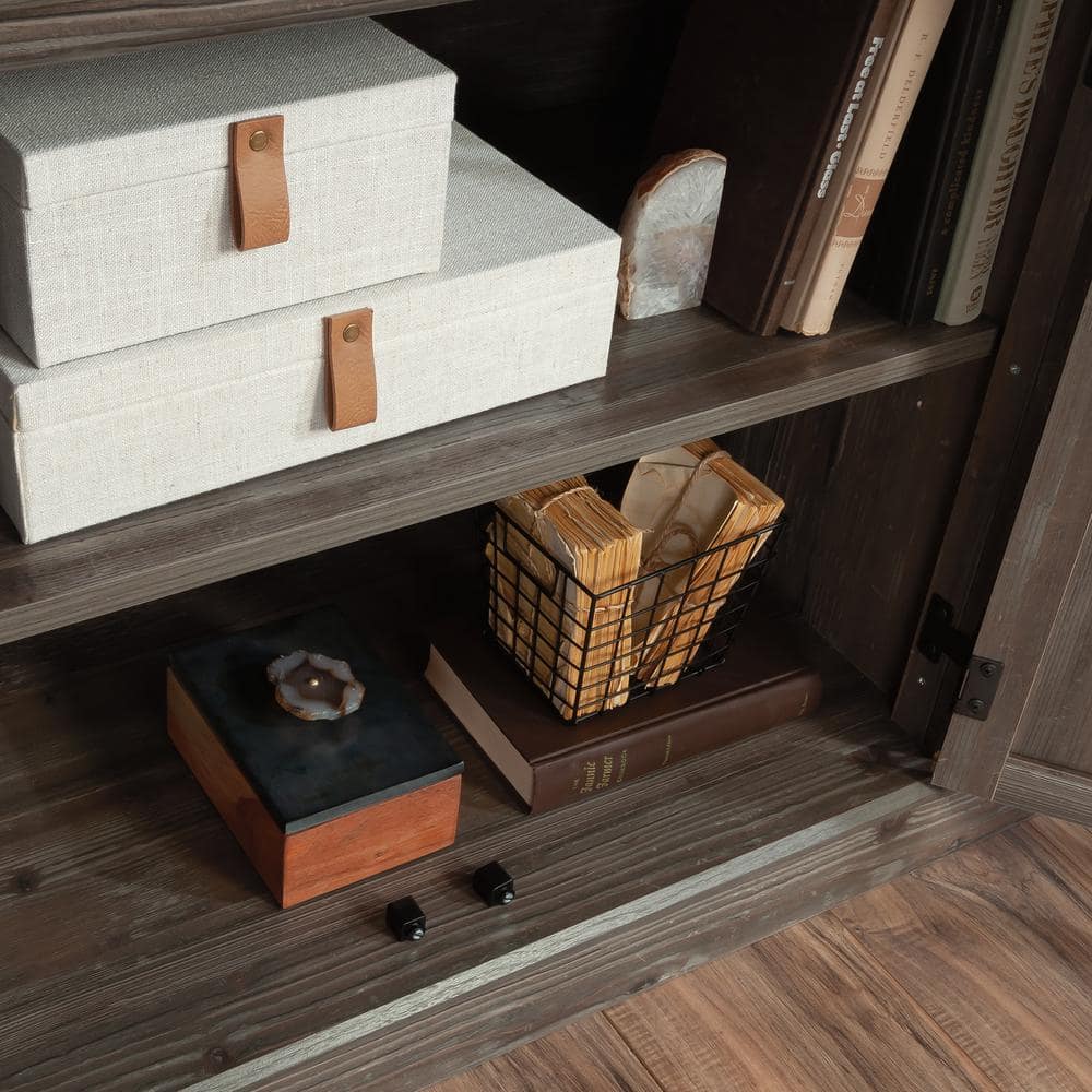 Pebble Pine Large Office Credenza with Adjustable Shelf