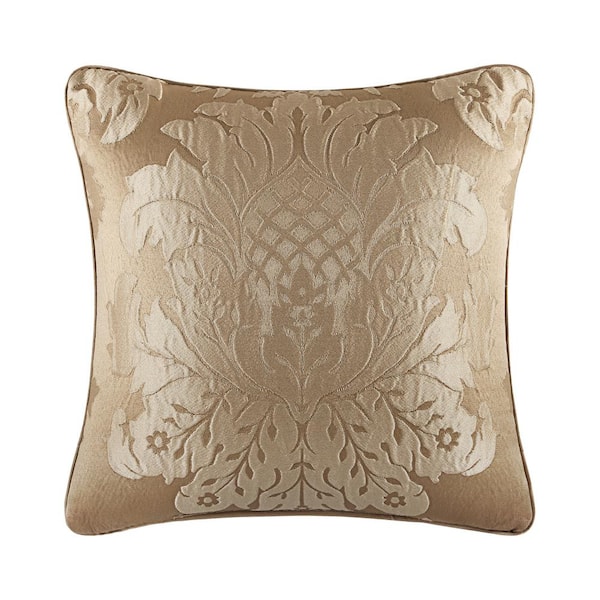Unbranded Colonial 18 in. Gold Square Standard Pillow