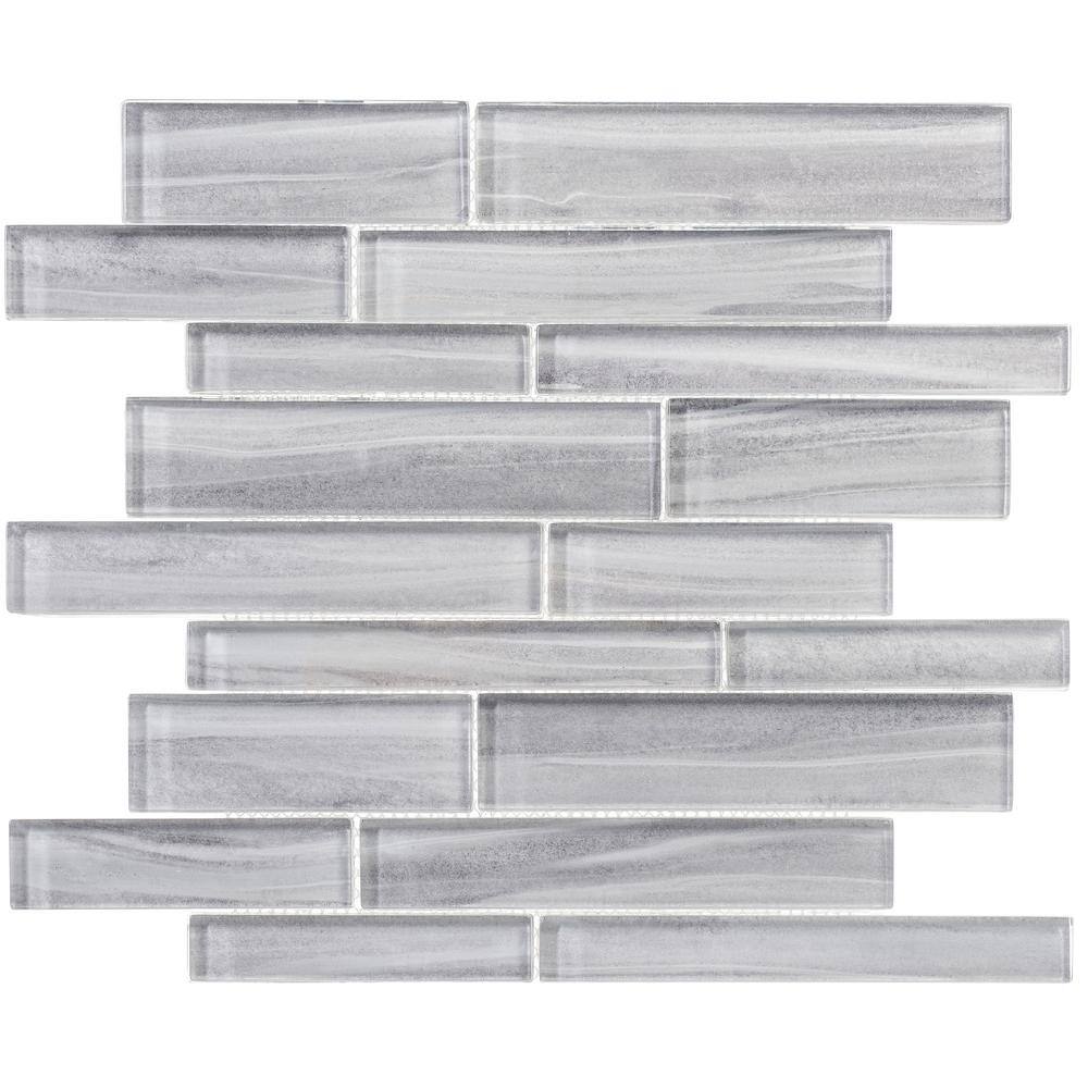 Kintic 2x2 Polished Glass Brick Mosaic Wall Tile