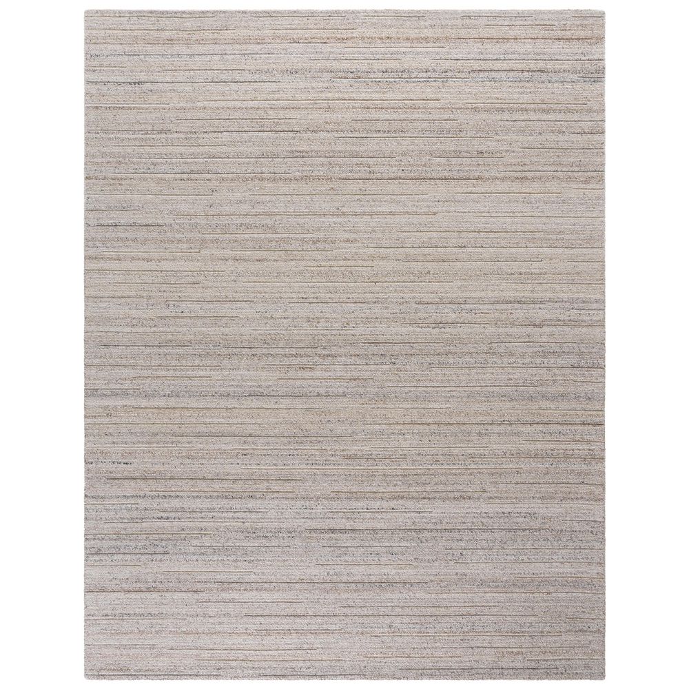 Natura 9 ft. x 12 ft. Beige Striped Distressed Area Rug