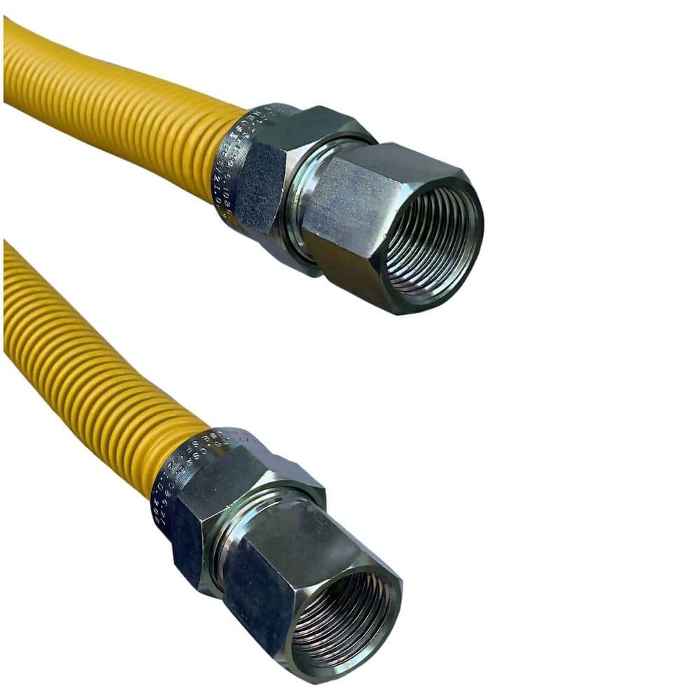 1/2 in. FIP x 1/2 in. FIP 18 in. Yellow Stainless Steel Gas Connector price history on PriceWatchPro