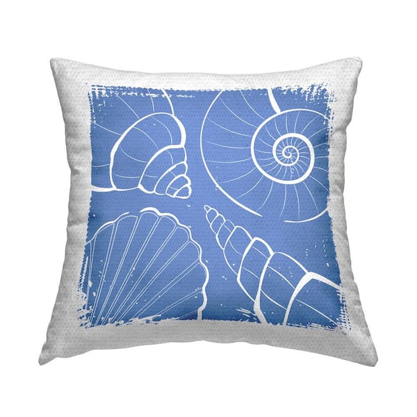 Stupell Industries Abstract Shell Shapes Outdoor Printed Throw Pillow by Martina Pavlova