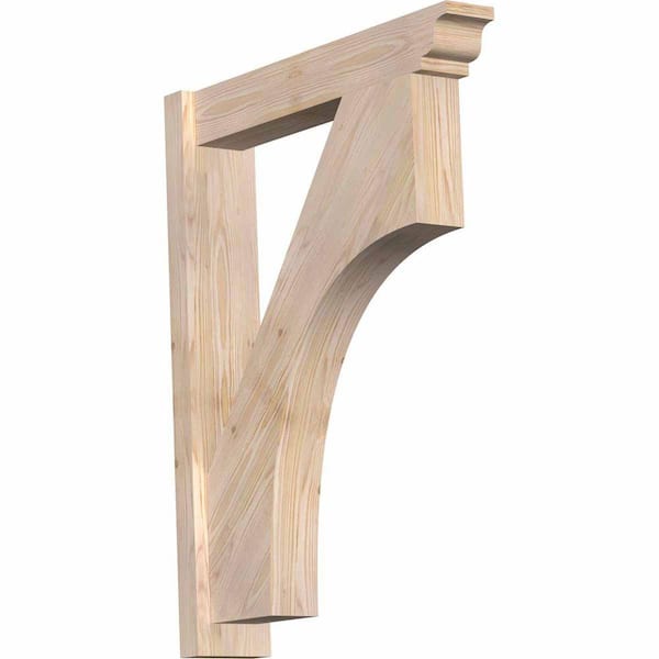 Ekena Millwork 6 in. x 36 in. x 28 in. Douglas Fir Westlake Traditional Smooth Outlooker