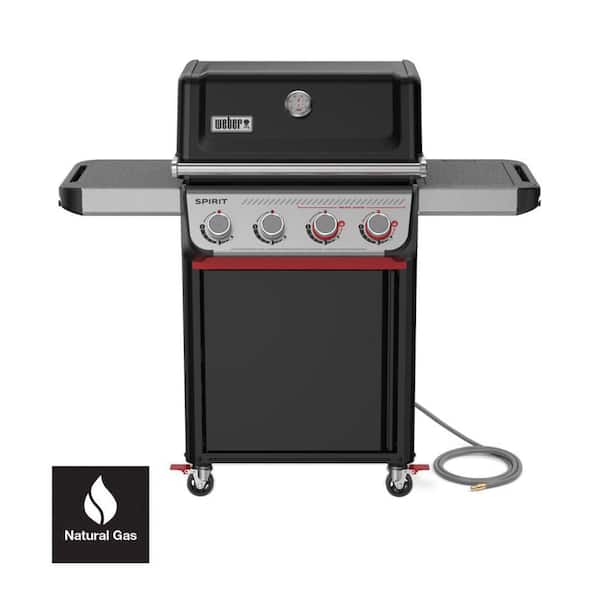 Spirit E-425C 4-Burner Natural Gas Grill in Black with Sear Zone
