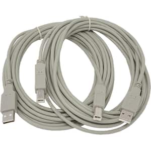 6 ft. USB 2.0 A to B Cable (2-Pack)