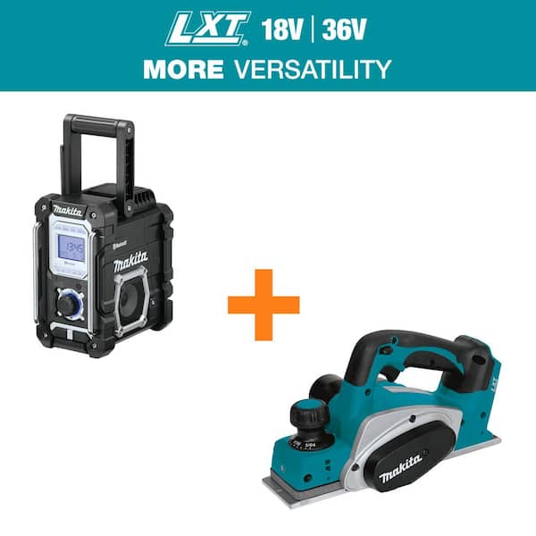 18V LXT Lithium-Ion Cordless Bluetooth Job Site Radio (Tool Only) with 18V LXT Lithium-Ion 3-1/4 in. Cordless Planer