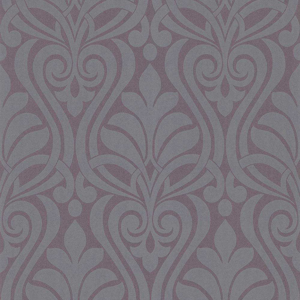 UPC 091212545533 product image for Kenneth James Amiya Purple New Damask Paper Strippable Roll (Covers 56.4 sq. ft. | upcitemdb.com