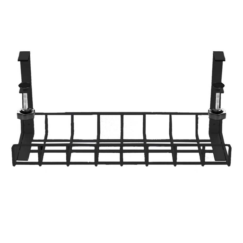 Under Desk Cable Management Tray with Upgraded Clamp 31.4 Metal Cord Organizer Black 2 Pack price history on PriceWatchPro