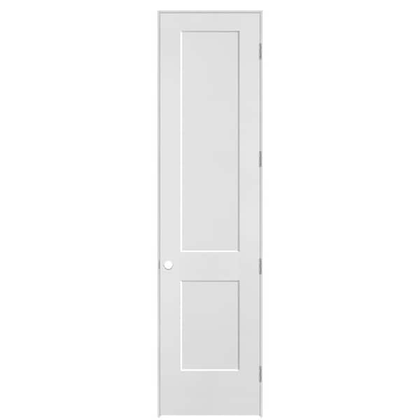 Masonite Logan 24 in. x 96 in. 2-Panel Left-Handed Hollow Core Primed White Composite Single Prehung Interior Door