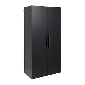 HangUps 36 in. W x 72 in. H x 20 in. D Wardrobe Cabinet in Black ( 1-Piece )