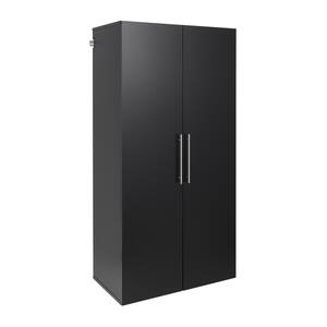 HangUps 36 in. W x 72 in. H x 20 in. D Wardrobe Cabinet in Black (1-Piece)