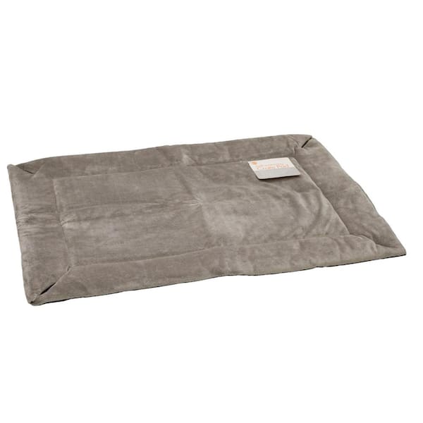 K&H Pet Products 14 in. x 22 in. Small Gray Self-Warming Crate Pad