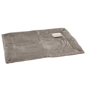 14 in. x 22 in. Small Gray Self-Warming Crate Pad