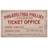 Philadelphia Phillies Vintage Ticket Office Wood Wall Décor