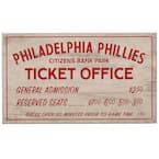 Philadelphia Phillies Vintage Ticket Office Wood Wall Décor