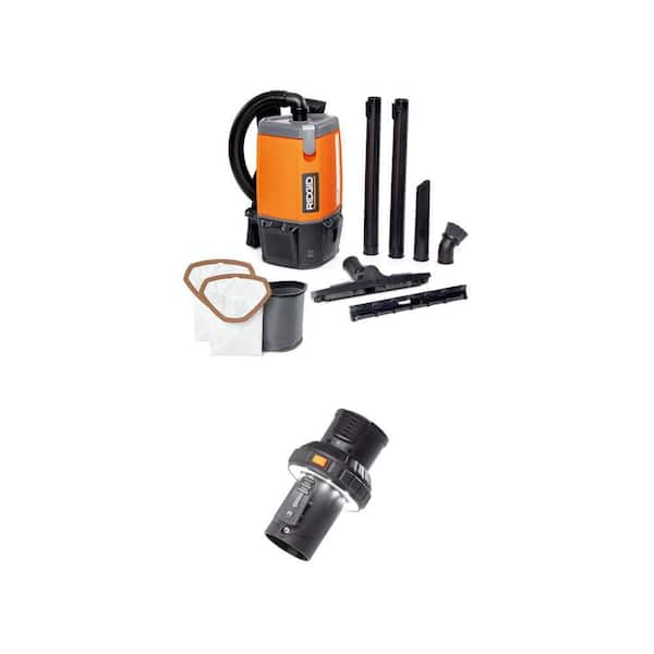 6 Qt. (1.5 Gal.) NXT Backpack Vacuum Cleaner HDB600 with Filters, Attachments and LED Cuff for Dry Applications